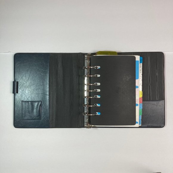 Franklin Covey Office Vintage Franklin Covey 7 Ring Open Brown Vinyl Binder For Time